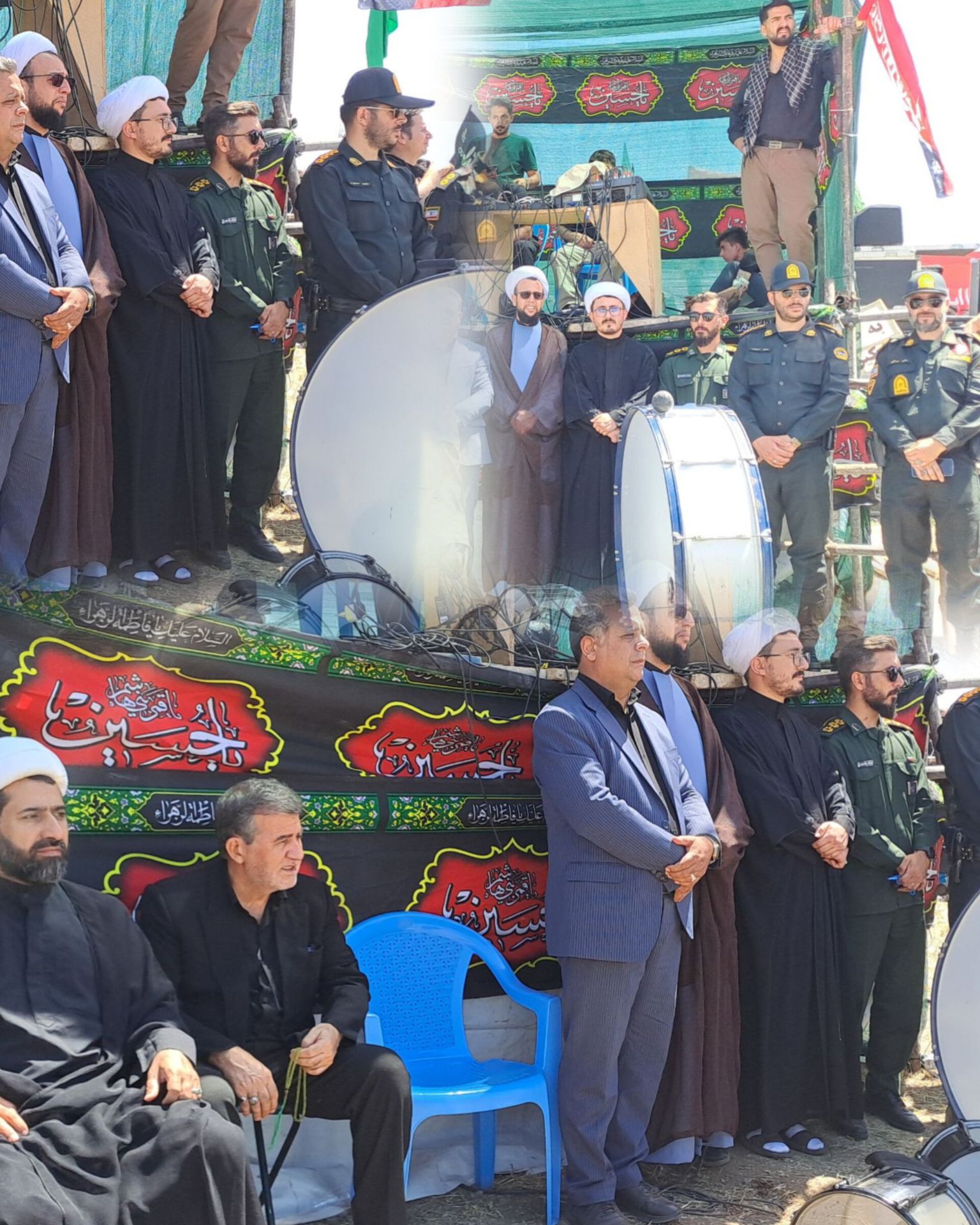 حضور فرمانده حوزه مقاومت والفجر شهر رضی در آیین شبیه‌خوانی روستای اولما؛ تقدیر از جوانان موکب حضرت علی‌اکبر(ع)