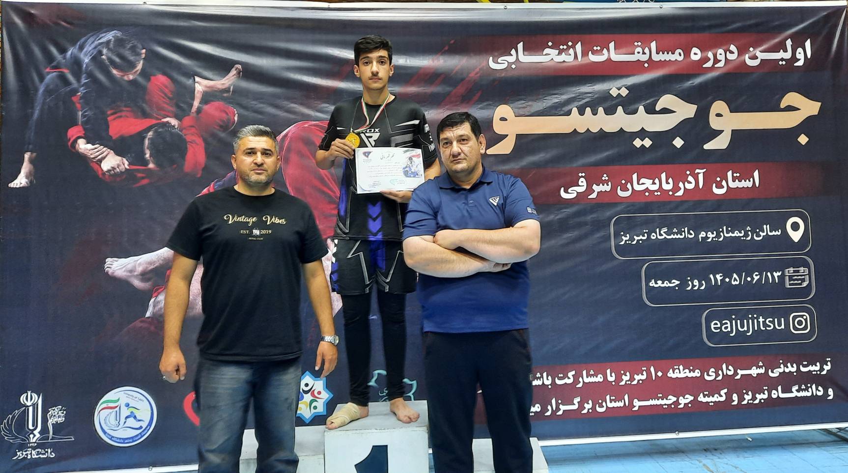 نمایش قدرت جوجیتسو اردبیل در میدان تبریز؛ ۳۷ مدال در یک روز